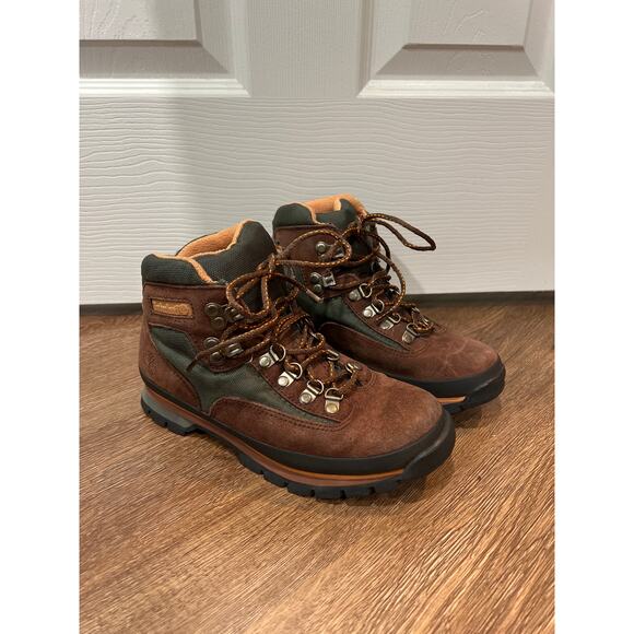Timberland Hiking/Work Boots Brown Suede Vintage Size 7 - Picture 1 of 10